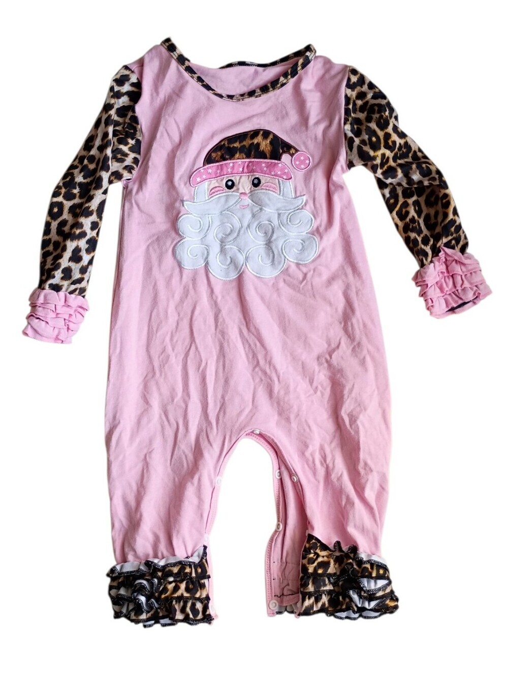 Pink Santa Girls Onesie Size 2t